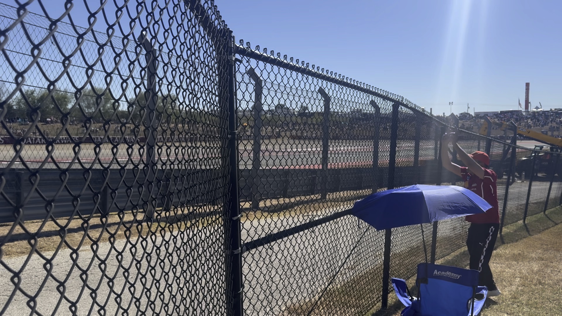 Chain link temporary fence panels on a construction site in Tallahassee
